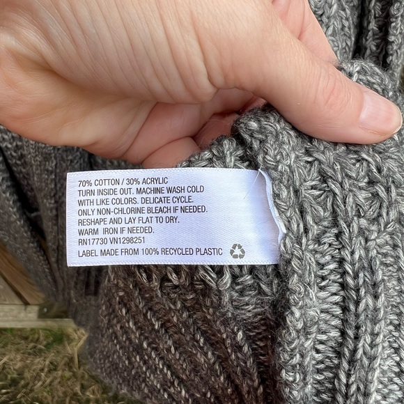 Goodfellow & Co women’s gray ombré cardigan - Picture 7 of 9